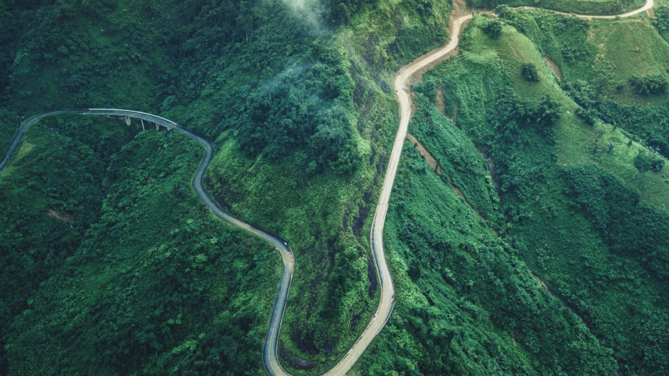 Road on a mountain